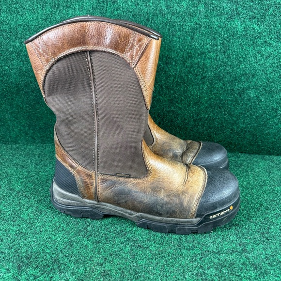 Carhartt Men's Size 13 Ground Force Composite Toe Brown Work Boots CME1355 - Picture 1 of 11